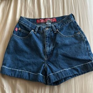 No Excuses Women’s Shorts Blue size 7/8 High rise Jean shorts
